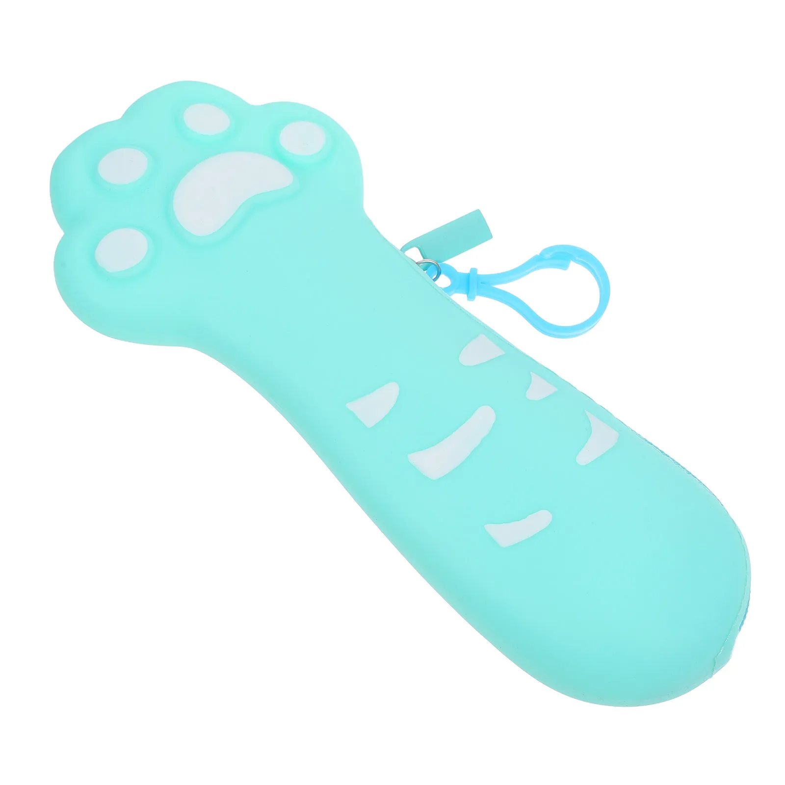 Cute Silicone Cat Paw Pencil Case Spacious Organizing Pouch for Pens Pencils Erasers Rulers Aesthetic School Stationery Supply