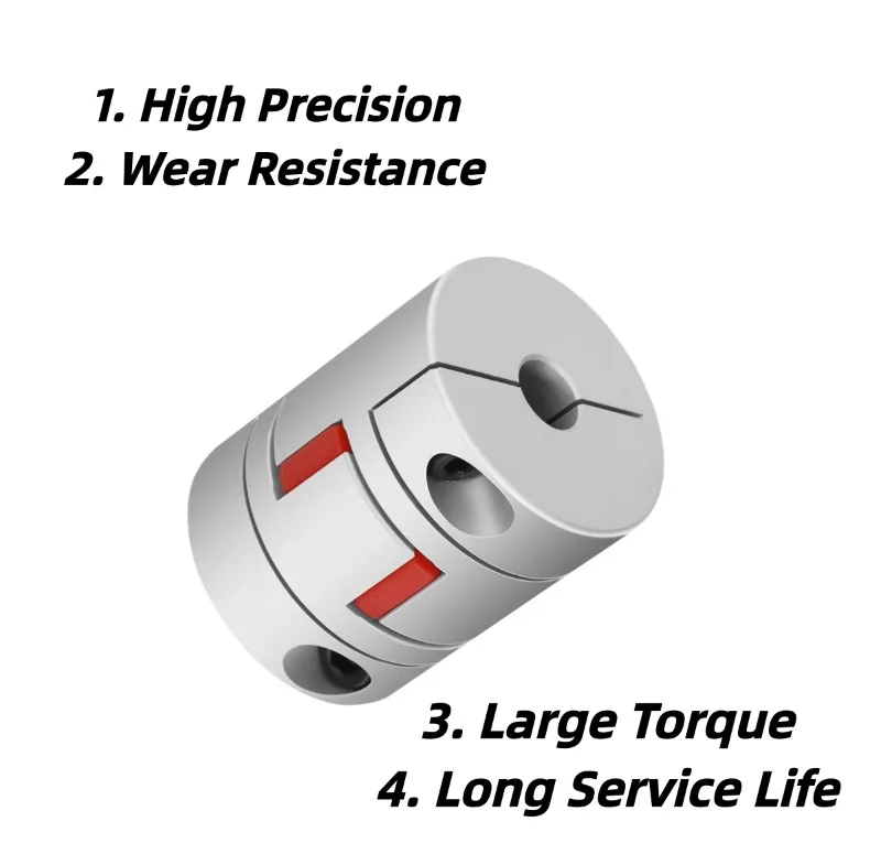 1PCS D40L50 Flexible Plum Jaw Shaft Coupling Spider Coupler CNC Motor Coupler Flexible Clamp Coupling 6mm To 24mm