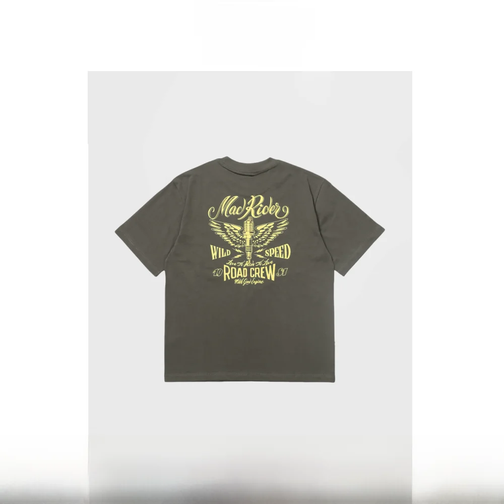 

Humans Mades Japanese Sle Motorcycle ort Sve T-irt Summer Heavyweight ort Tee Loose Fit Youthful Trend Spring Summer