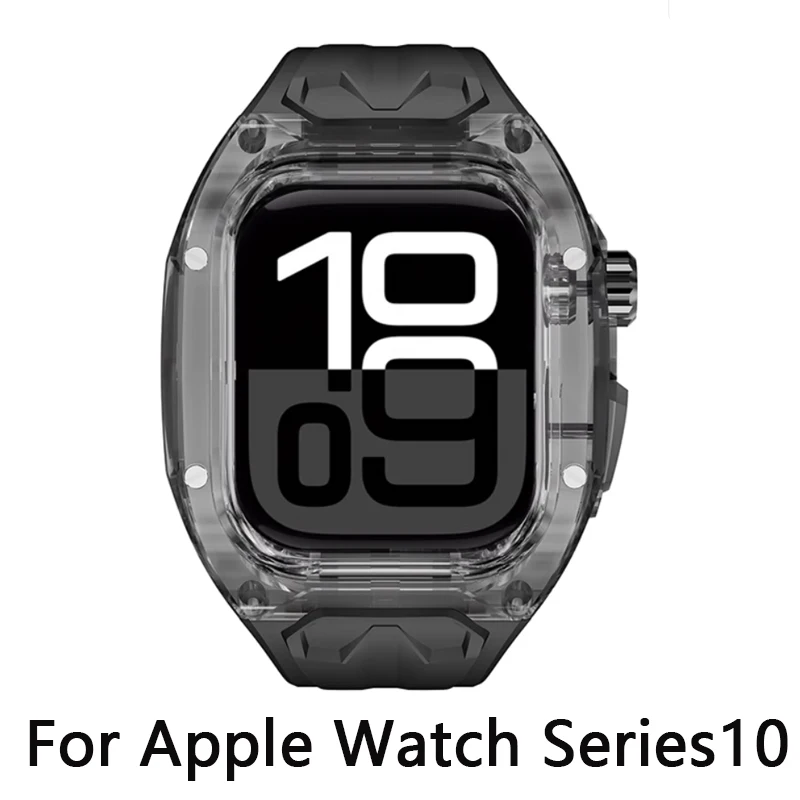 Suitable for Apple Watch Series 10 protective case modification, integrated watch strap, Lamborghini Cool 46mm