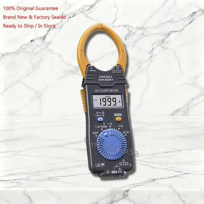 1pc New HIOKI CM3281 In Stock 2000A 600V AC/DC Large Jaw 46mm Resistance Continuity Digital Multimeter Clamp Meters Original Box