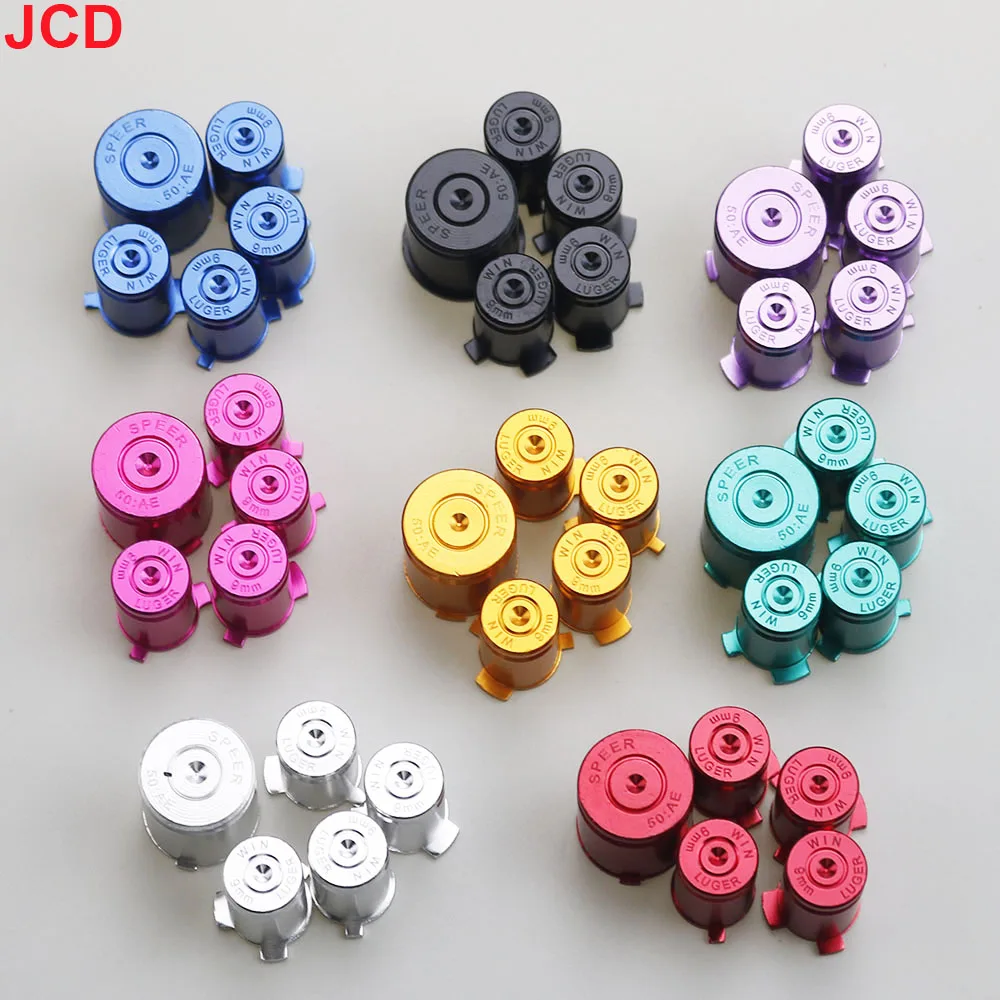 

JCD For Xbox 360 GamePad Controller Buttons Aluminium Alloy Metal Material 9mm ABXY Bullet Buttons Kit Replacement For Xbox 360