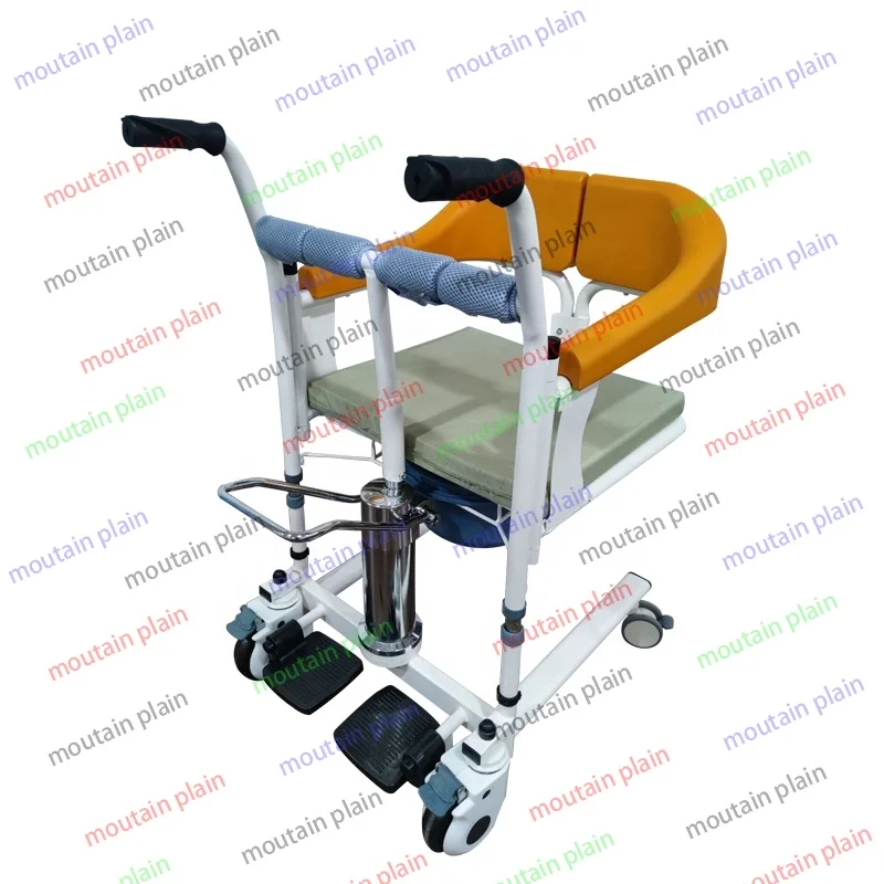 

Wheelchair Toilet Commode Chair Patient Lifting Transfer Chair for Elderly and Disabled