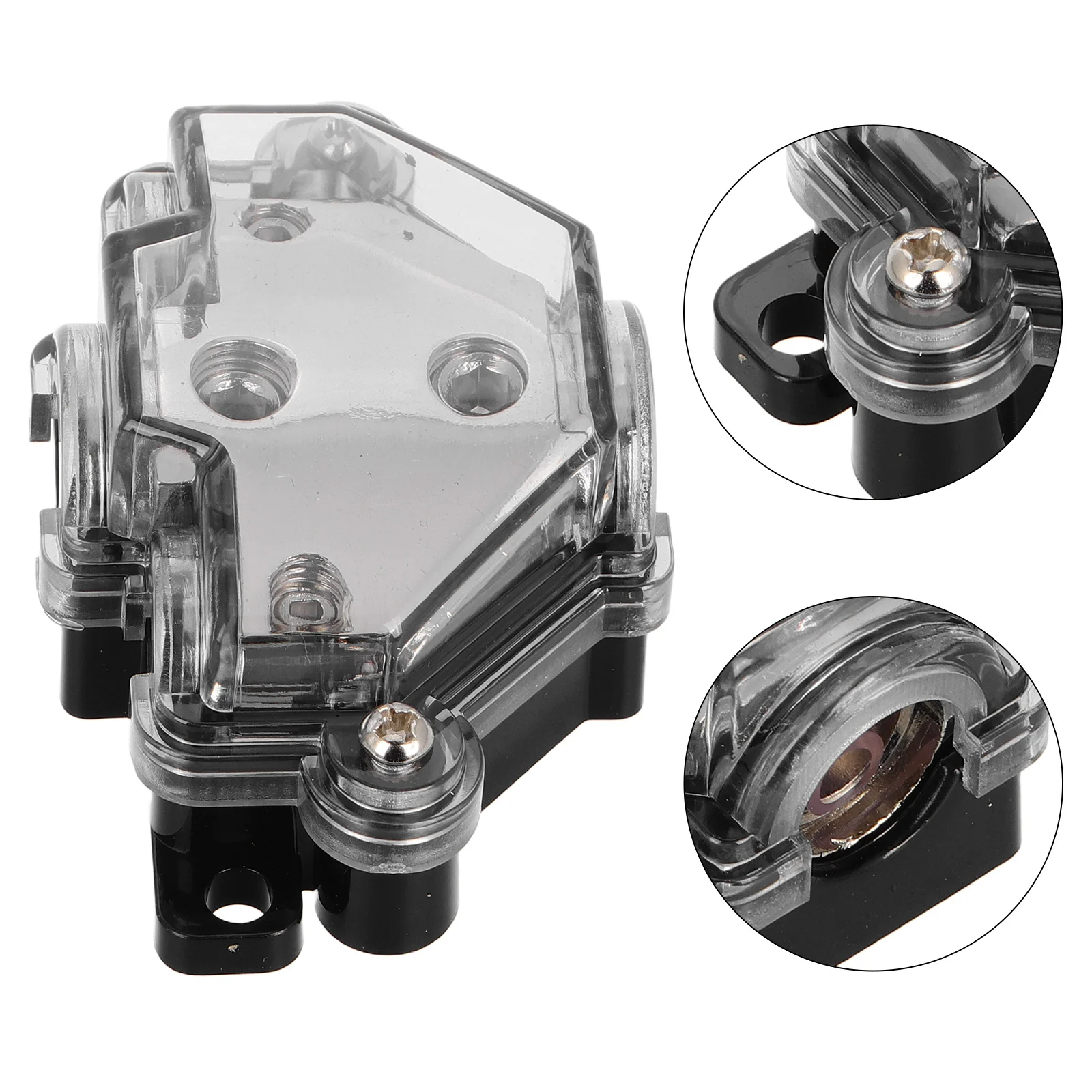 

3 Way Car Audio Grounding Splitter Box Auto Audio Ground Distribution Hub Distribution Block Amp Deadener for Cars