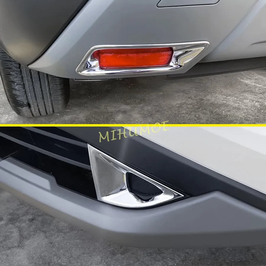 

Чехлы на передние и задние противотуманные фары для Nissan X-Trail T33 Rogue 2021 2022 2023, хромированная рамка противотуманной фары из углеродного волокна, аксессуары