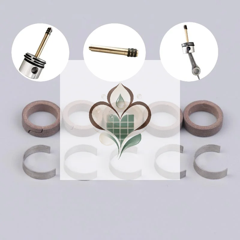 10Pcs High-Pressure Air Pump 30MPA Secondary Piston Ring 4500PSI Single/Two Cylinder Compressor Piston Ring Shrapnel