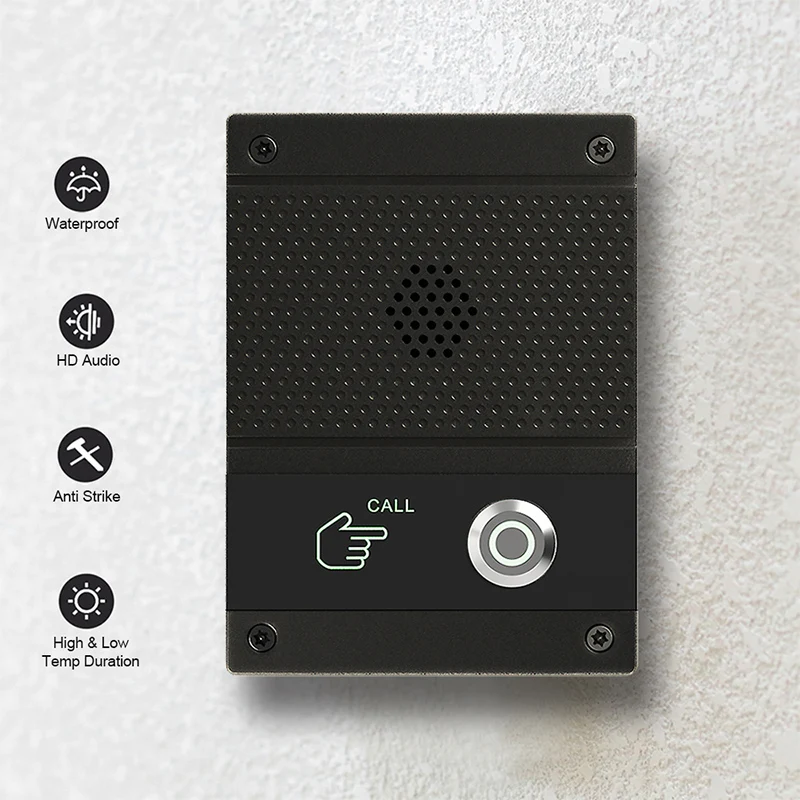 Caméra de sonnette de porte à commande vocale SIP, kit d'interphone domestique intelligent, extérieu