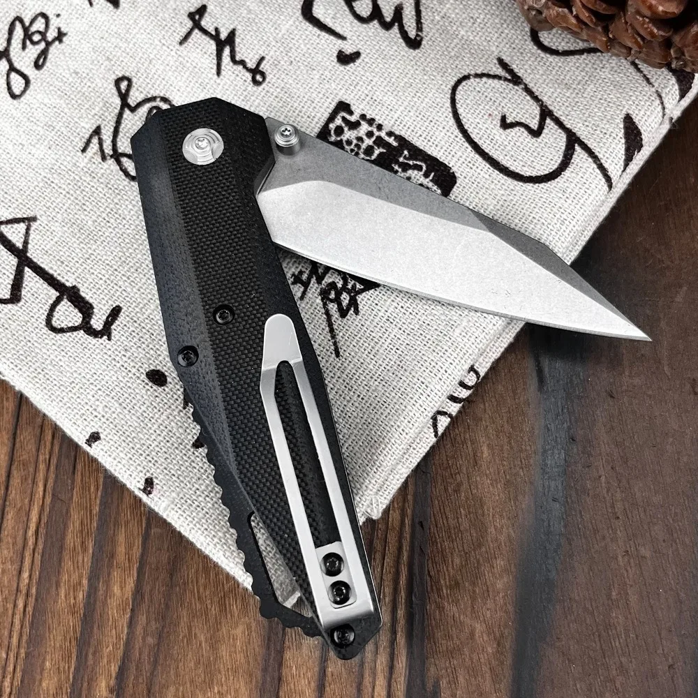 2025 EDC التخييم سكين للفرد 8Cr13Mov بليد G10 مقبض في الهواء الطلق بقاء السكاكين التكتيكية الصيد السكاكين سكين جيب