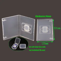 High quality Transparent Clear Boxes Protector SD Memory Card Storage Boxes SD Clear Plastic Case