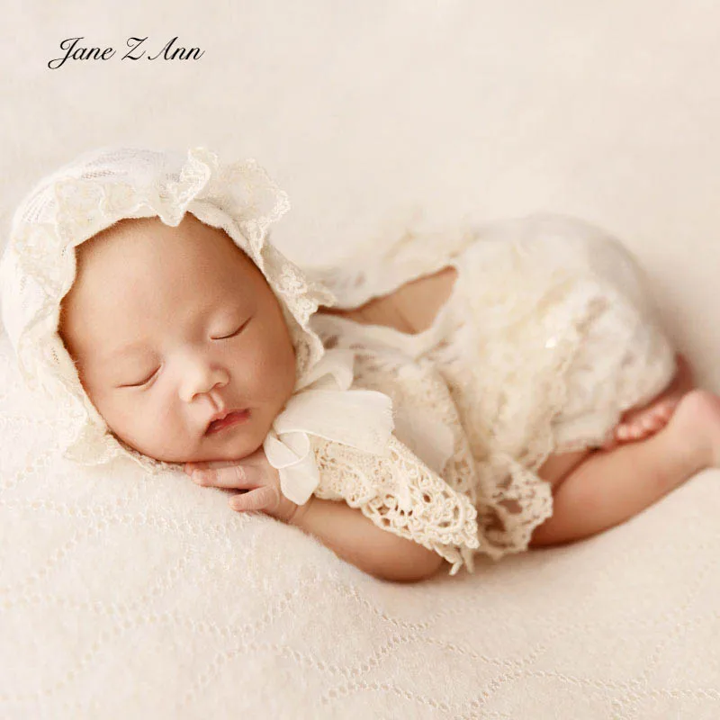 Newborn baby Photography Props girls lace dress hat backdrop theme studio shooting accessories