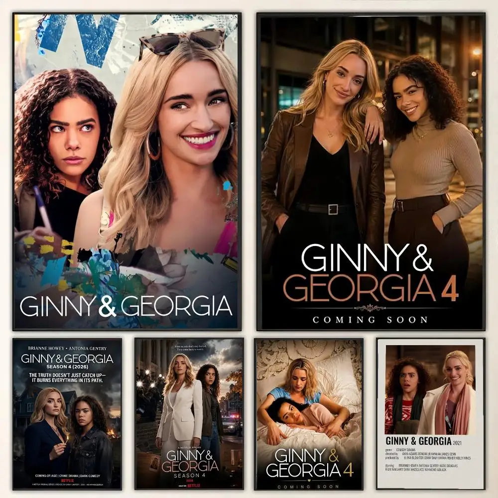 TV Series G-Ginny & Georgia Painting Calligraphy Canvas Poster Wall Art for Living Room Bedroom Cafe Decor Gift