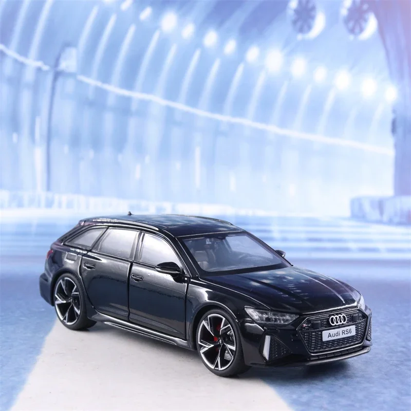 1:32 Audi RS6 Avant Alloy Station Wagon Car Model Diecast Metal Toy Car Model Simulation Sound and Light Kids Toys Gift F513