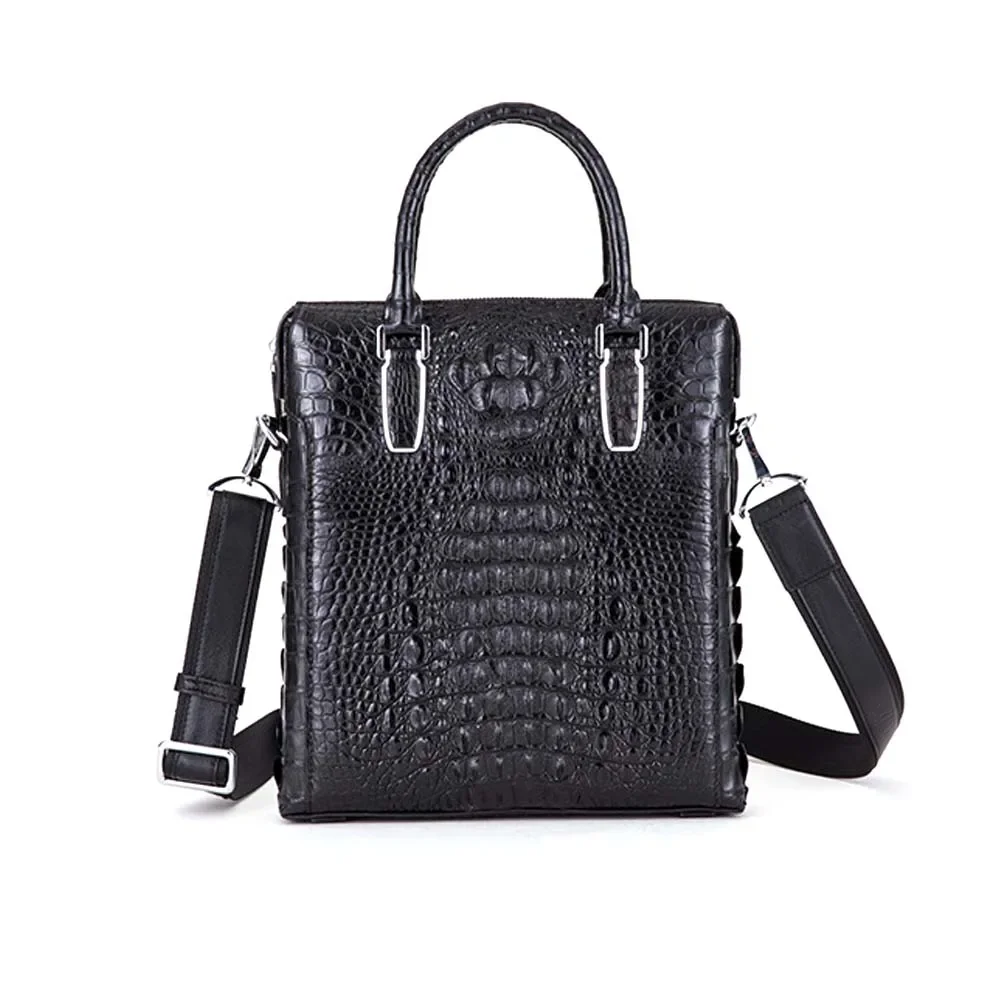 ousidun crocodile  Men bags  male  handbag  aslant  One shoulder  business  fashion  large capacity Laptop bag  leisure  men bag