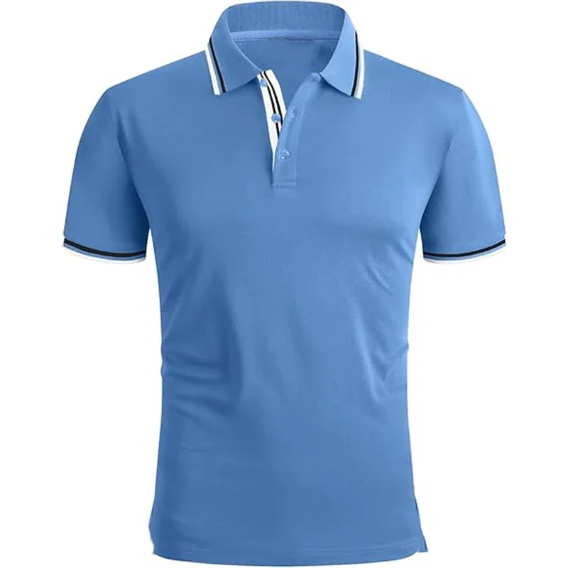 Camisa de Manga Corta para Hombre, Transpirable, con Estampado Digital, Estilo Casual de Verano, Color Amarillo y Azul, Ropa Masculina Cómoda