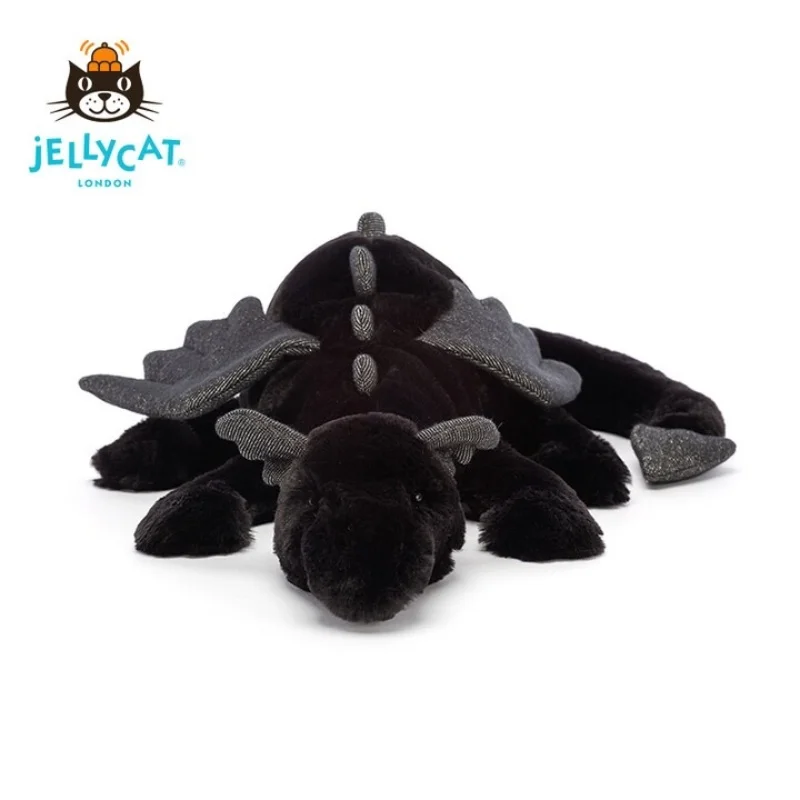 

РЕДКИЙ на пенсии! АУТЕНТИЧНЫЙ плюш Jellycat Onyx Dragon — черный блестящий маленький размер, BNWT с мешком для пыли | Мягкая мягкая игрушка для детей