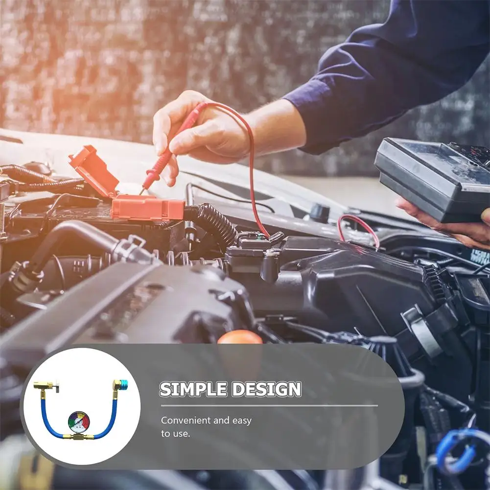 R1234YF سيارة المبردات شحن الأنابيب سيارة الفلور السيارات الأنابيب السائل مقرنة أداة الملء إضافة التيار المتناوب الغاز المبردات H U9A2 #2