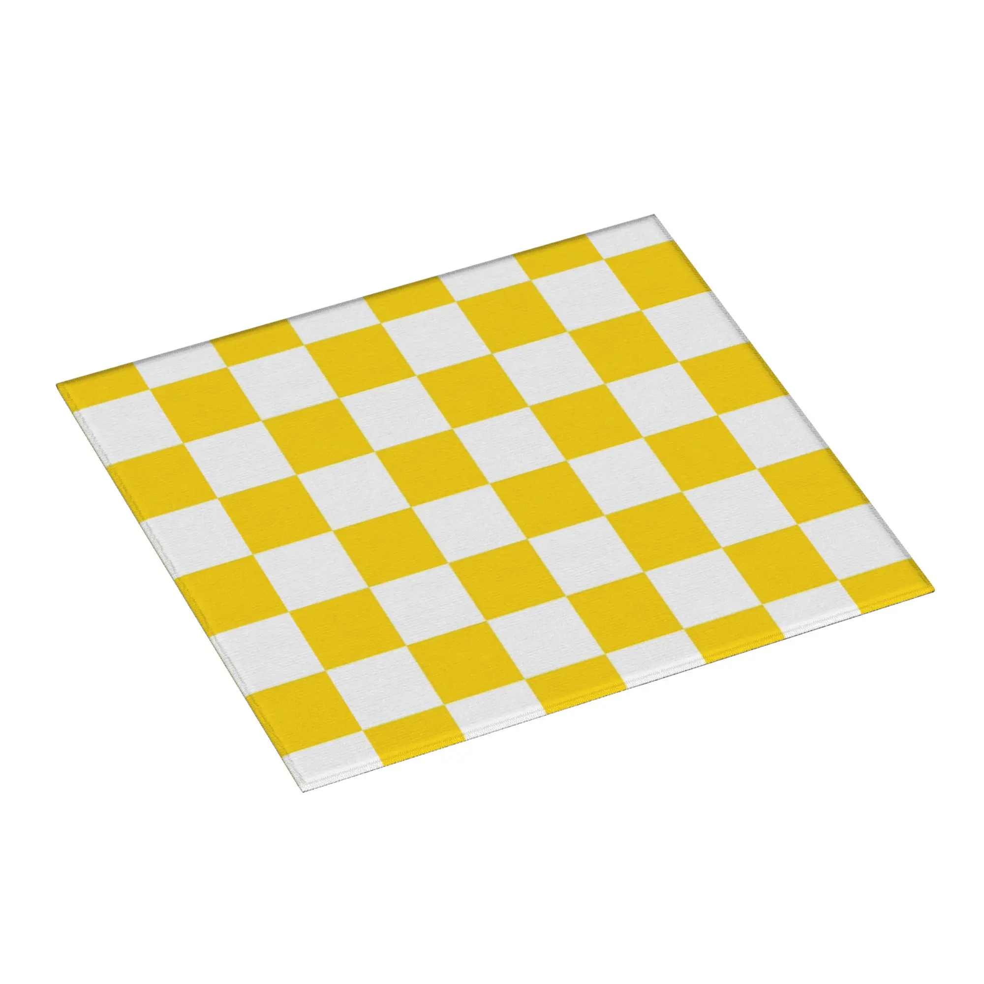 Drying Mat For Kitchen White and Gold Yellow Checkerboard Plaid Barware Tableware Oil Proof Washable Kitchen Sink Drying Pad