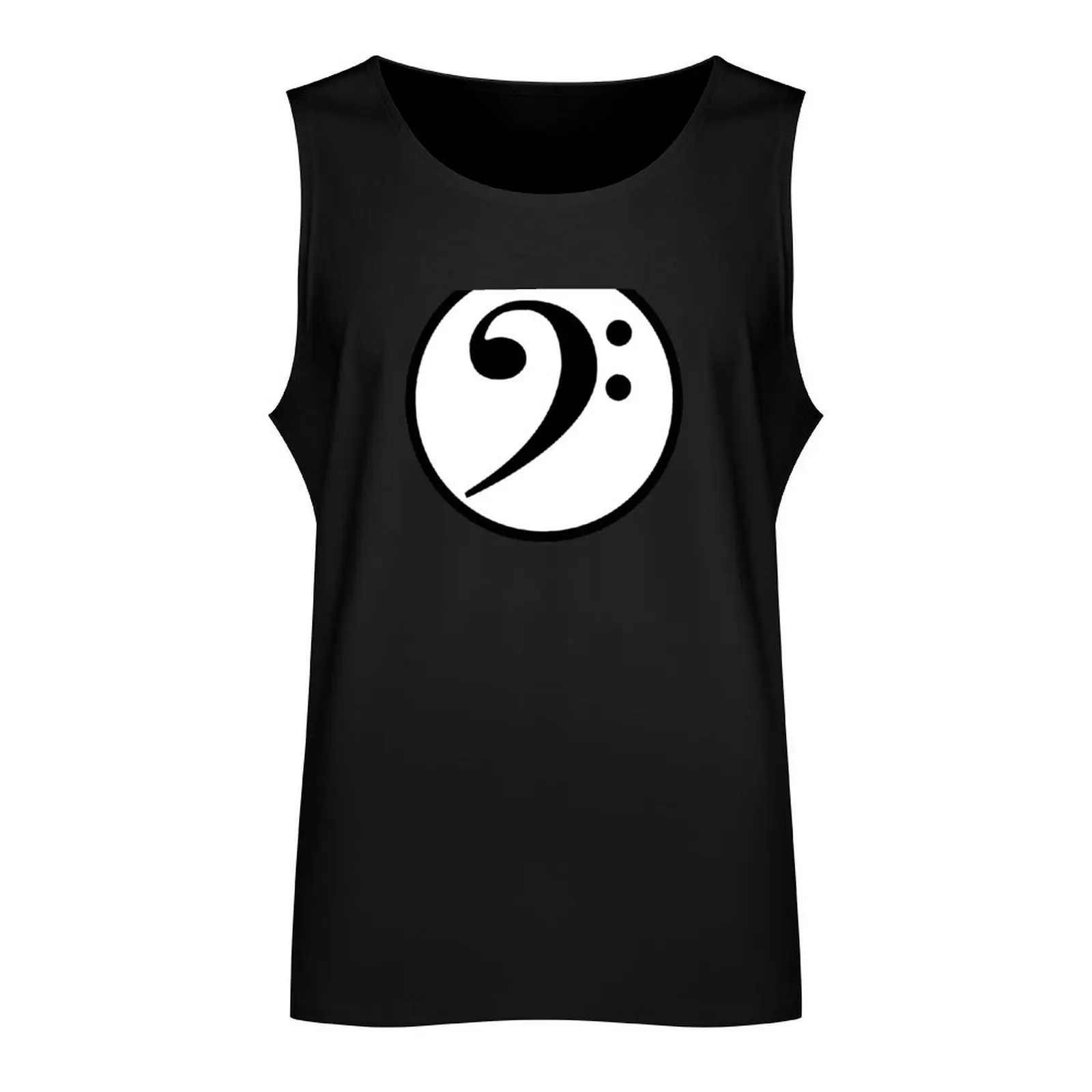 Bass Clef Tank Top Man gym clothes sleeveless shirts sleeveless tops