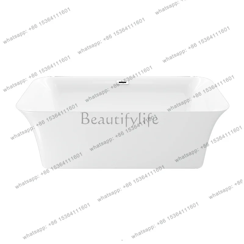 Villa Curved Flat Hotel Acrylic Independent Bathtub AJ-6063
