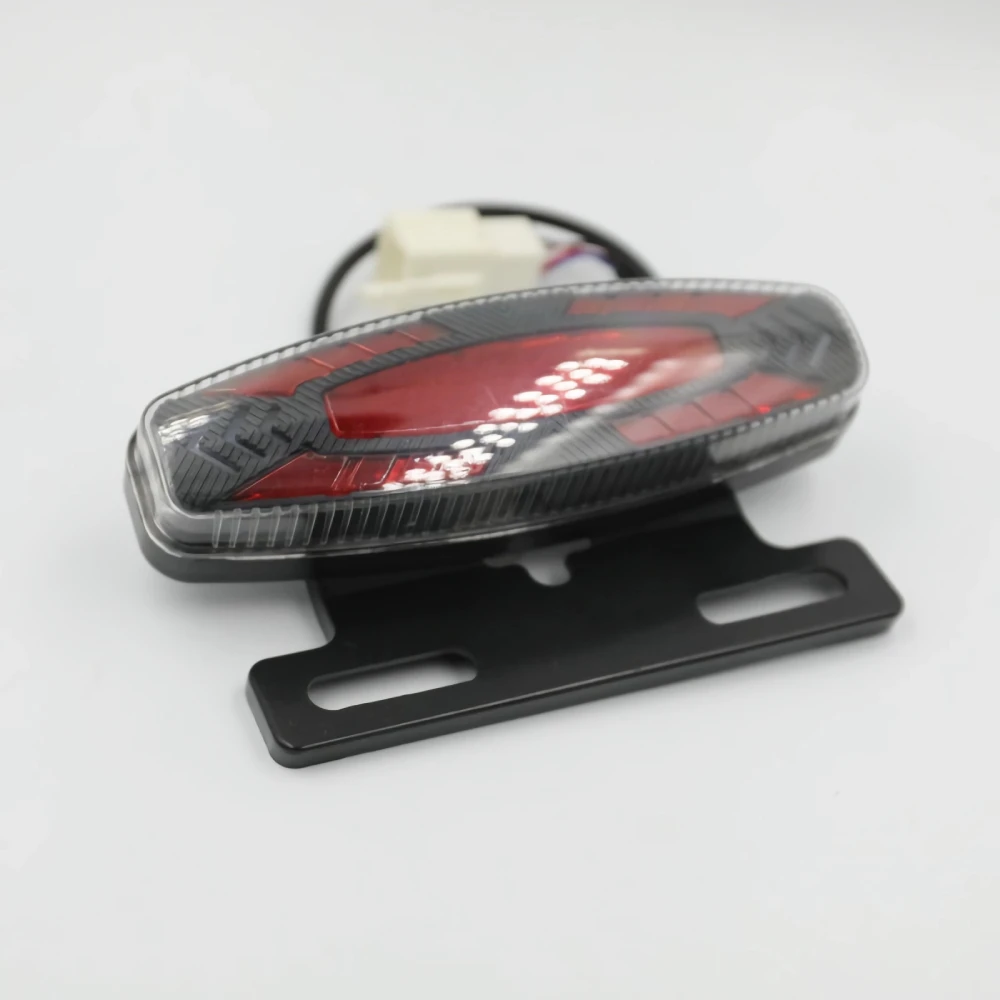 1Pc E Bike Taillight With Turn Signal Flashing 36V 48V Ebike Rear Light Position Brake Lamp