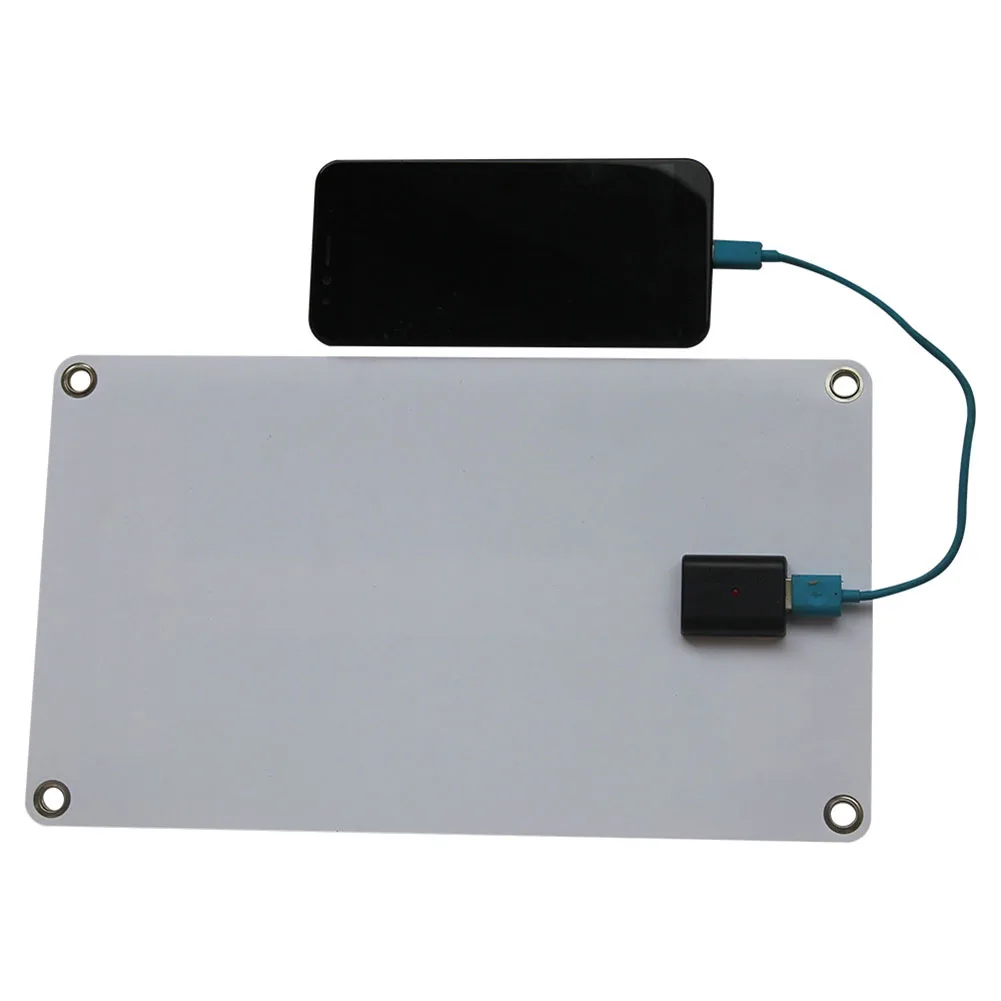 Panel Surya Monokristalin dengan Pengisi Daya Sel Surya Kait 10W 5V Panel Pengisi Daya Surya untuk Penggemar Luar Ruangan dan Pelancong