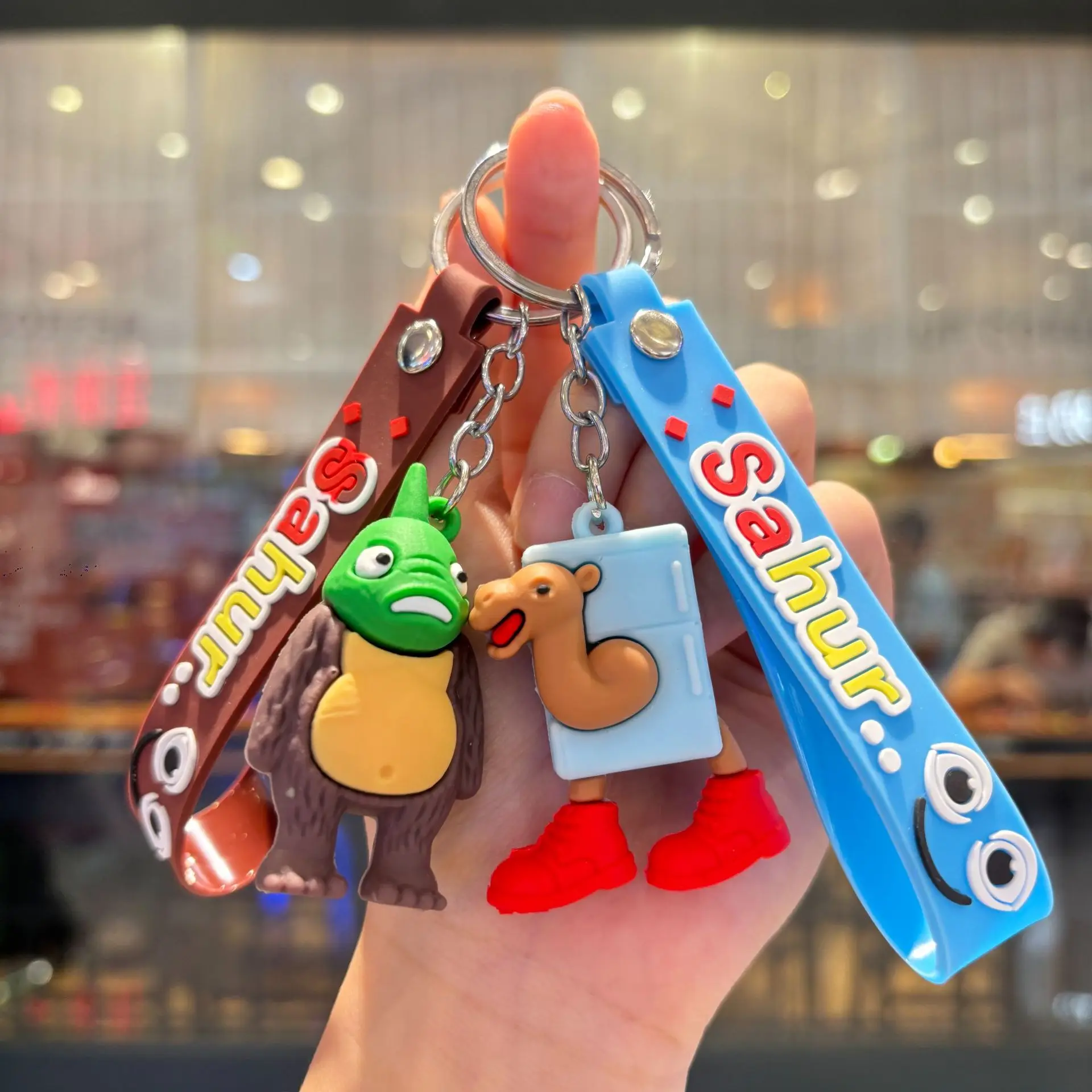 5 pezzi Nuovo Tralalero Tralala Portachiavi Anime Action Figures Portachiavi Borse Chiavi della macchina Ciondolo Bambini Giocattoli classici Regali per gli amici