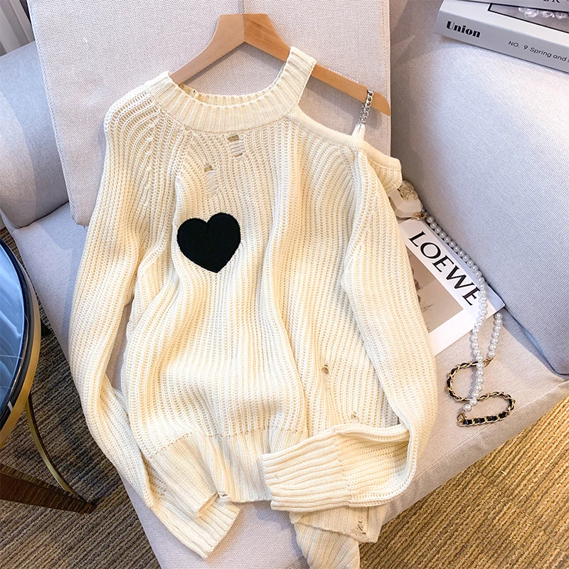 

Осенний новый свободный милый женский пуловер, модный повседневный корейский женский пуловер, простой базовый шикарный женский свитер