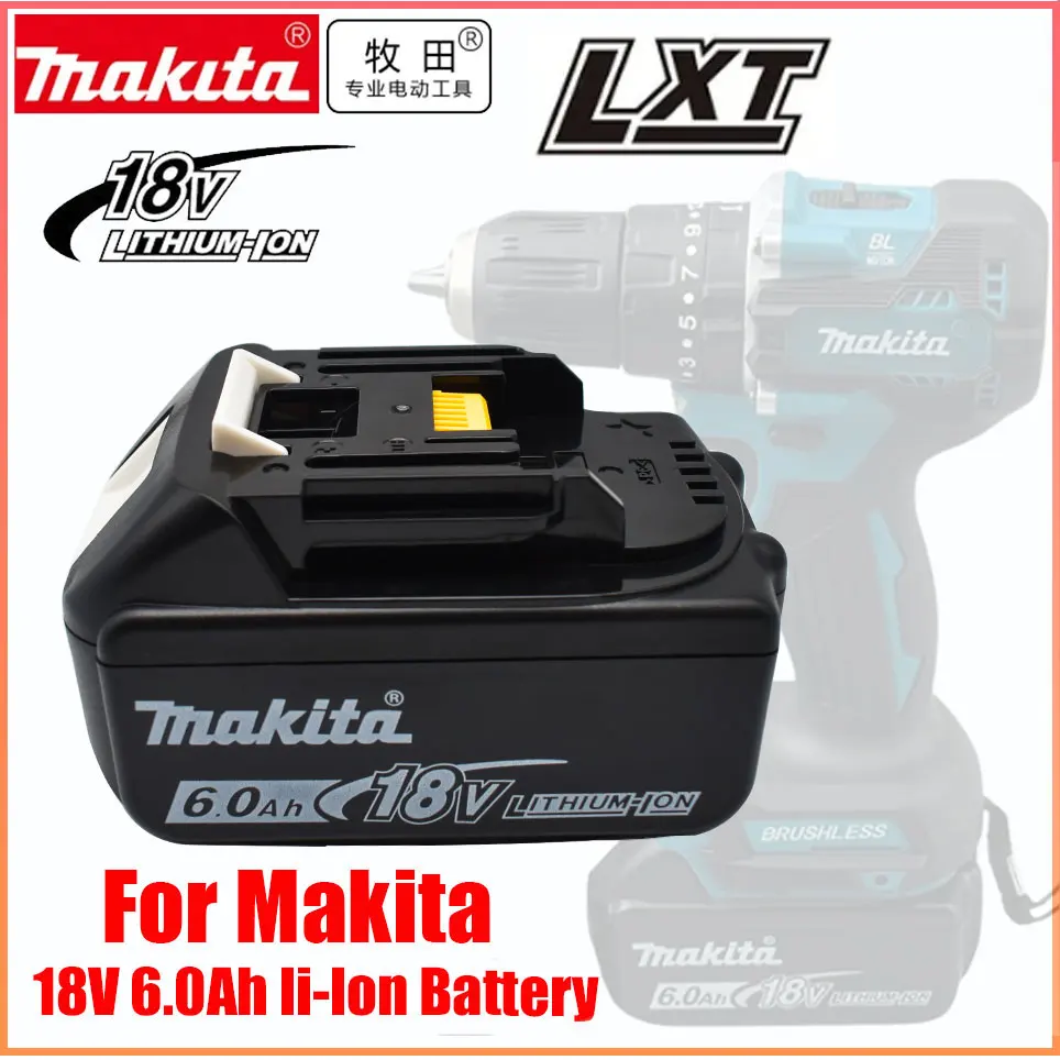 

Original 18V 6000mAh Makita Power Tools Replacement Accessories BL1860 BL1850 BL1830B BL1815 Li-ion Rechargeable batteries Pack