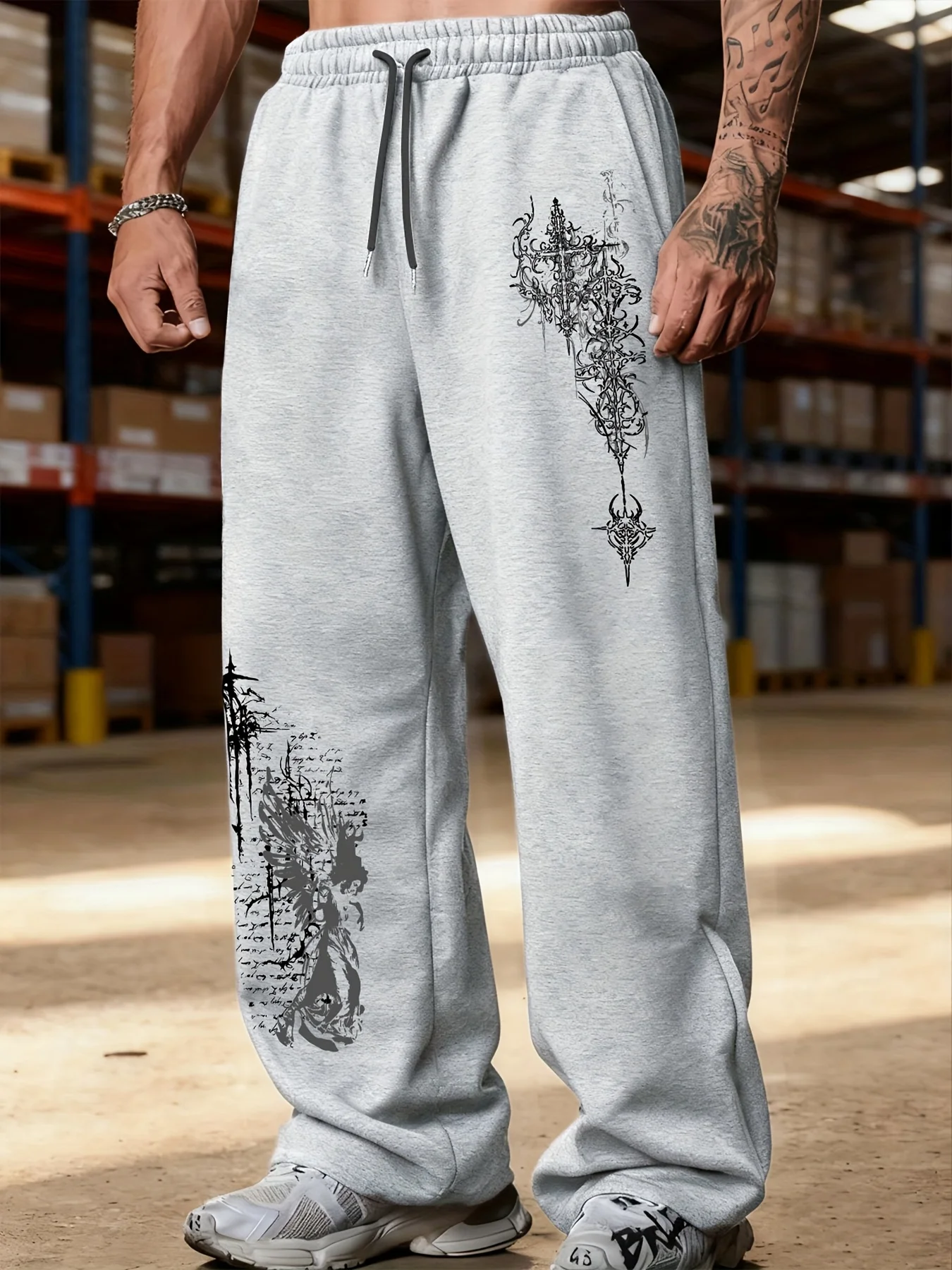

Men's Versatile Loose Casual Sports Pants, Autumn & Spring Outdoor Home Comfy Lounge Pants