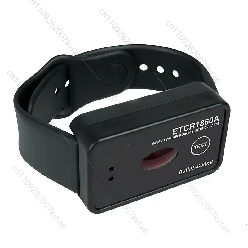 Wearable Proximity Electric Alarm, Non-Contact Sound Light Vibration High Voltage Alarm Electroscope