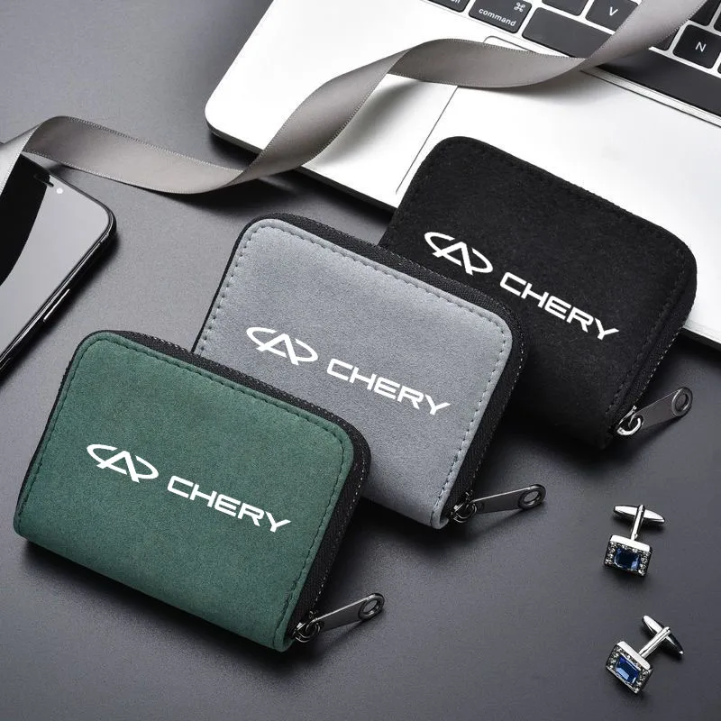 Driver License Holder Card Bag For Chery TIGGO 3 4 5 7 Pro 8Pro Max MVM X22 DR3 Amulet Fora Fulwin T11 A1 A3 A5 car Accessories