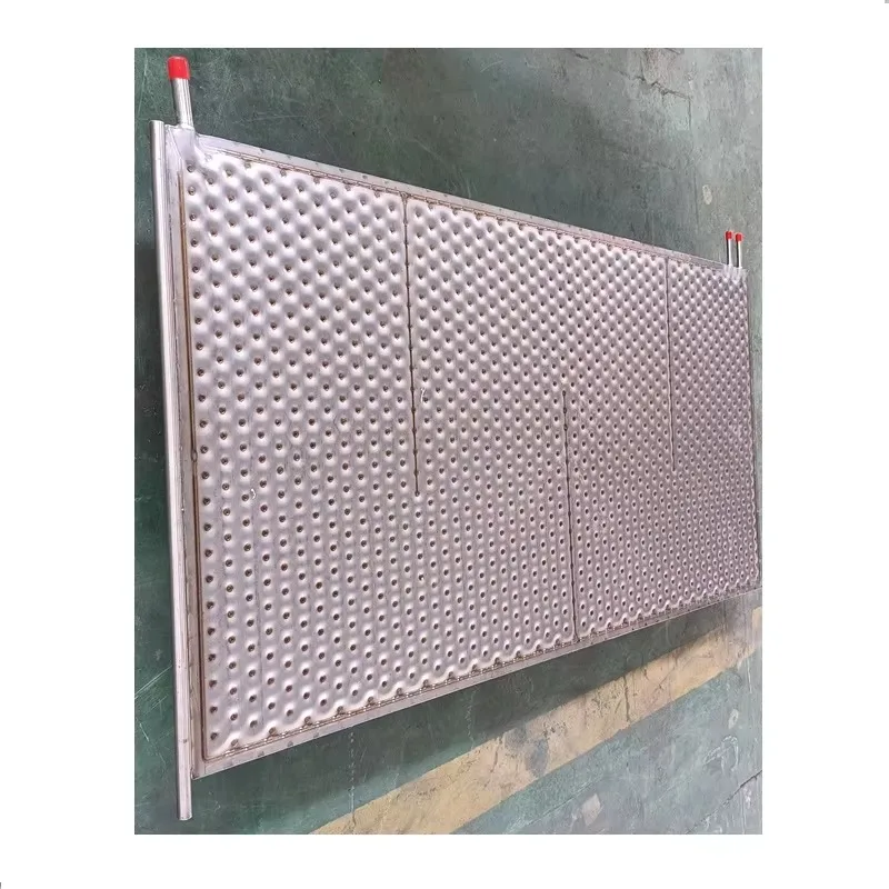 

Stainless steel pillow plate oil cooler