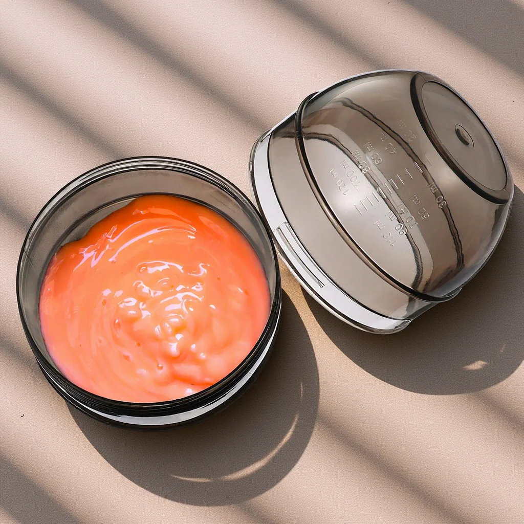 

Premium Hair Dye Bowl with Measurement Markings Color Mixing Cup for Hair Salon Tint Shaker Cream Application Non-Slip Base