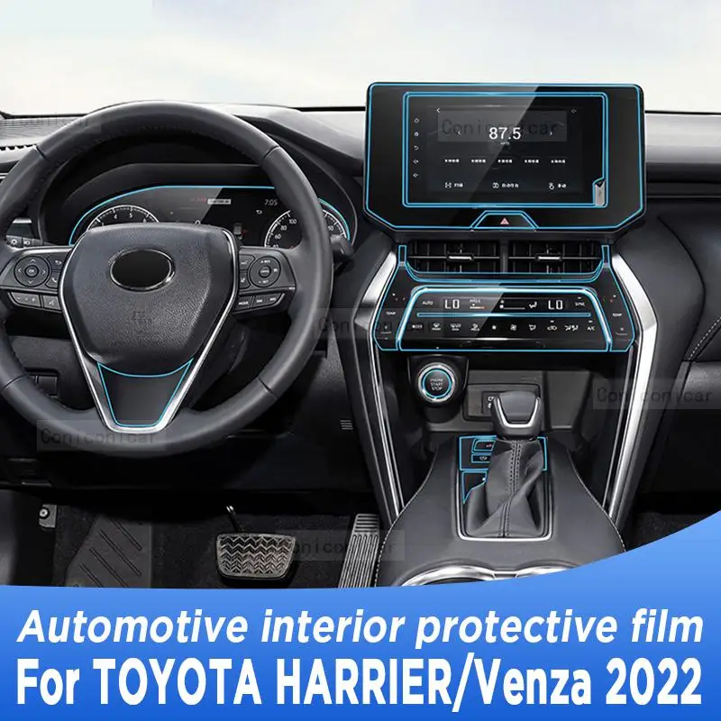 

For TOYOTA HARRIER/Venza 2022 Gearbox Panel Navigation Screen Automotive Interior TPU Protective Film Cover Anti-Scratch Sticker