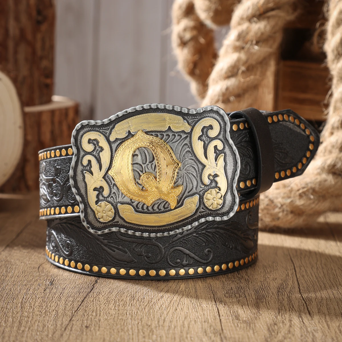 Ein PU-Gürtel für Damen und Herren, der den Stil von Western-Denim und Retro vereint, ist perfekt für alltägliche Freizeitausflüge. – Detail 11