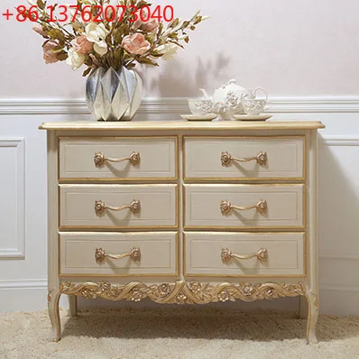 

European-style entrance cabinet, living room door cabinet, French-style carved storage cabinet