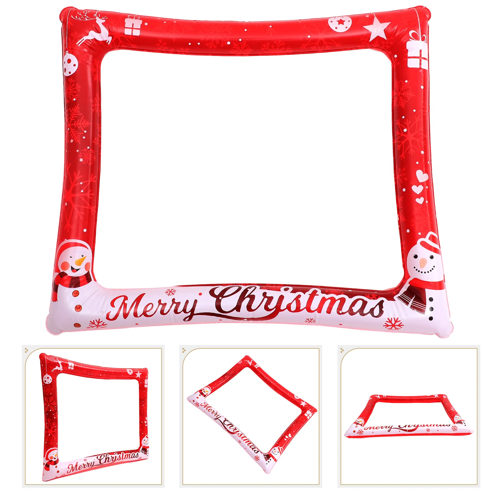 Christmas Photo Frames Party Gift Inflatable PVC Ornament Props Supplies