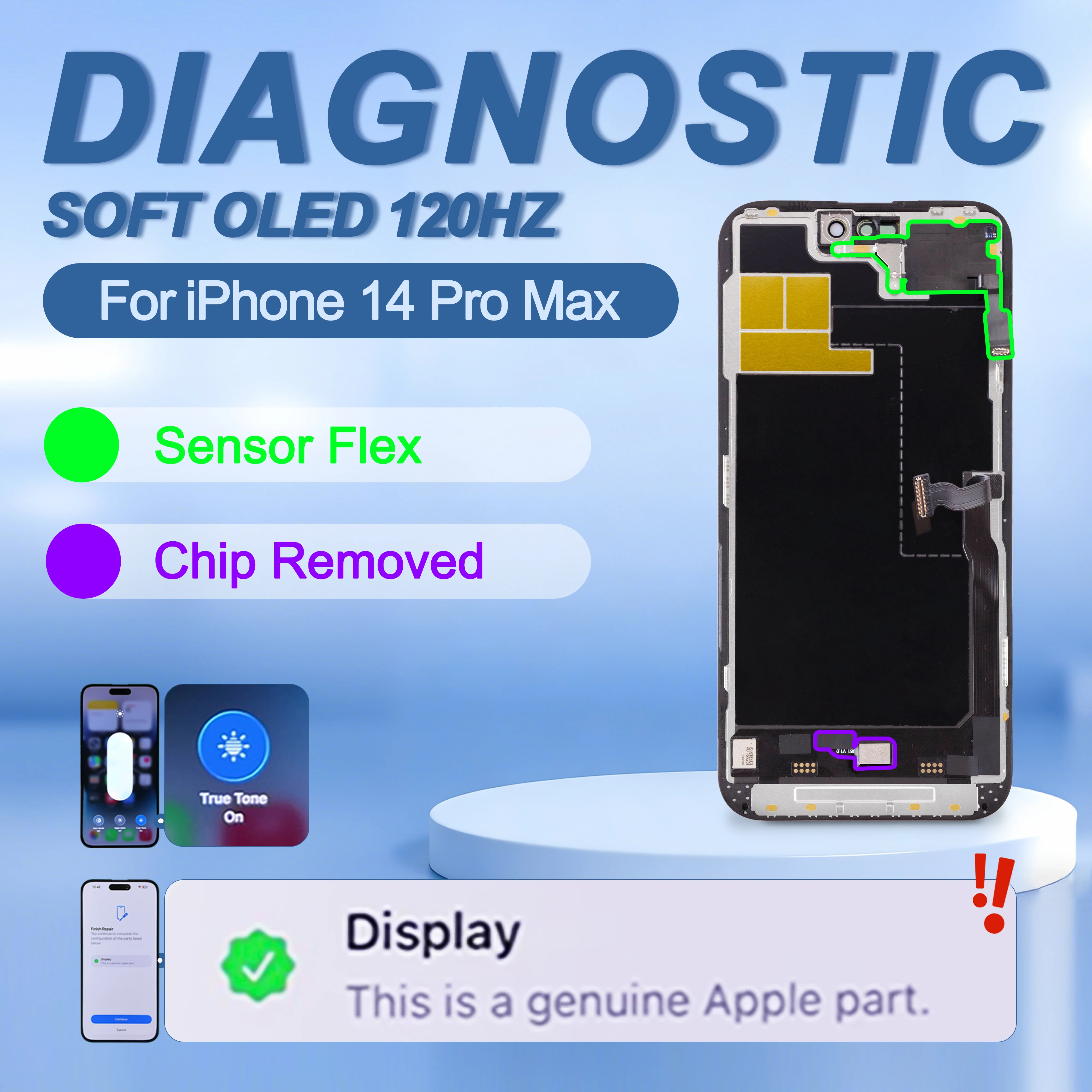 Diagnostic Screen For iPhone 14 Pro Max LCD Touch Screen Digitizer