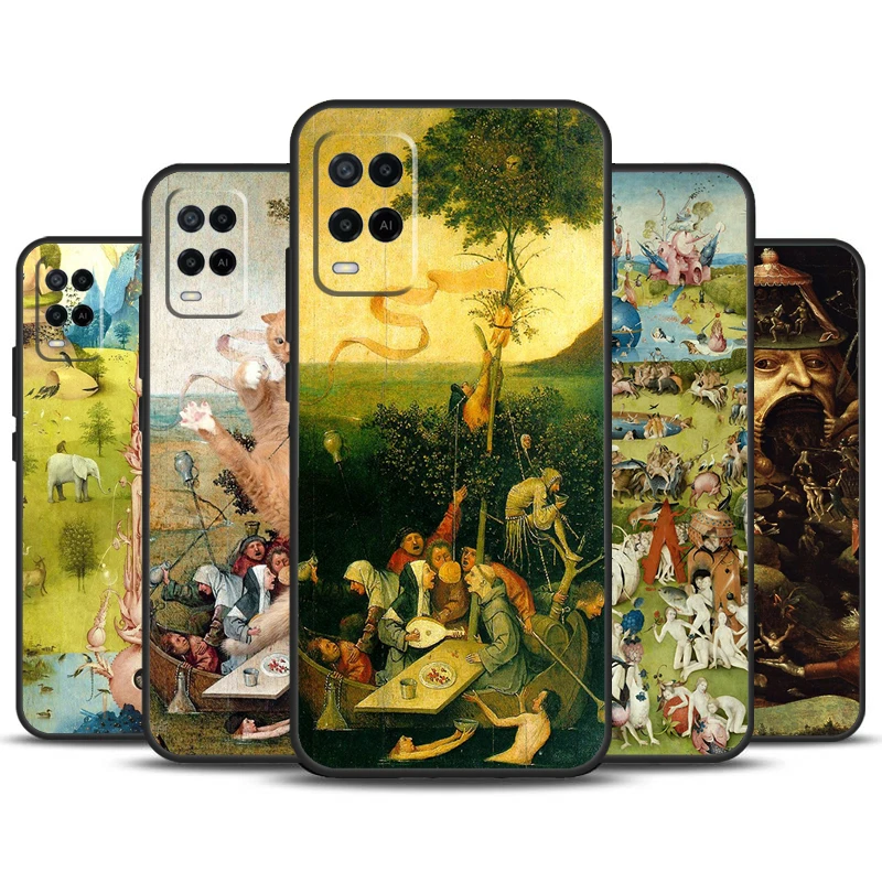 Hieronymus Bosch Art Painting For OPPO A57 A77 A17 A16 A15 A54 A74 A94 A52 A72 A5 A9 A53 A91 A93 A76 A96 A58 A78 A98 Case