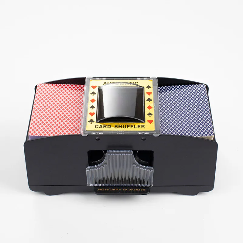 Automatic Card Shuffling Machine 1/2 Decks Electric Poker Card Shuffler USB Battery-Operated Shuffler for Card Games Home Party