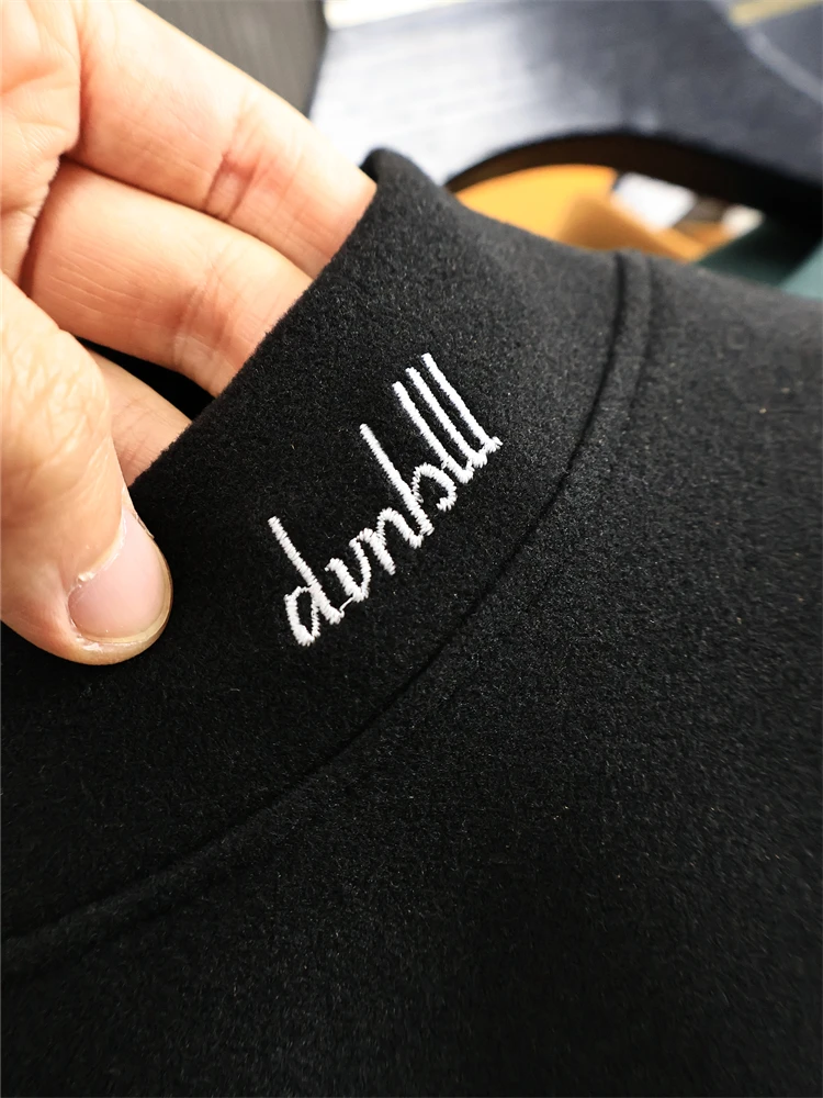 Soft Double-sided Velvet Men's T-shirt Warm Base Layer Fashionable Urban Loose Fit Long Sleeve Half High Collar Daily Wear