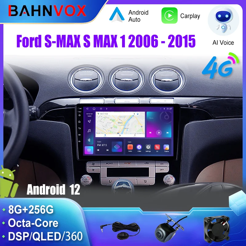 

Android Car Radio GPS Navigation Multimedia Video Player for Ford S-MAX S MAX 1 2006 Stereo Tape Recorder Screen Carplay