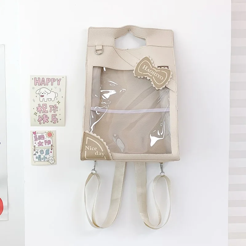 

Versatile Milk Carton Pain Bag Daily Transparent Single Shoulder Crossbody Backpack College Style Anime Original Doll Bag