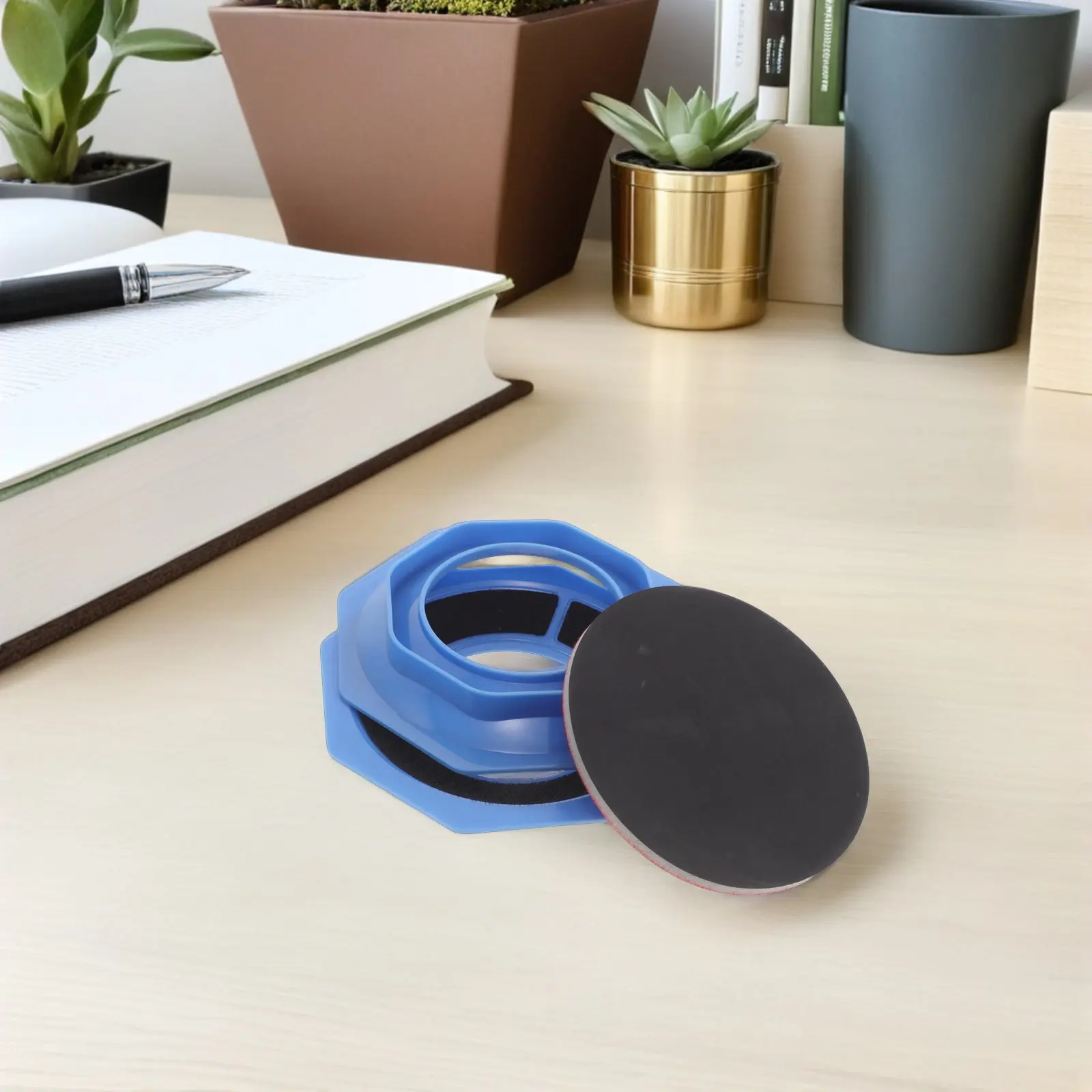 

1Set Portable Bowling Ball Sanding Block Holder Lightweight Sandpaper Base for Surface Prep Restoration Resurfacing and Ball