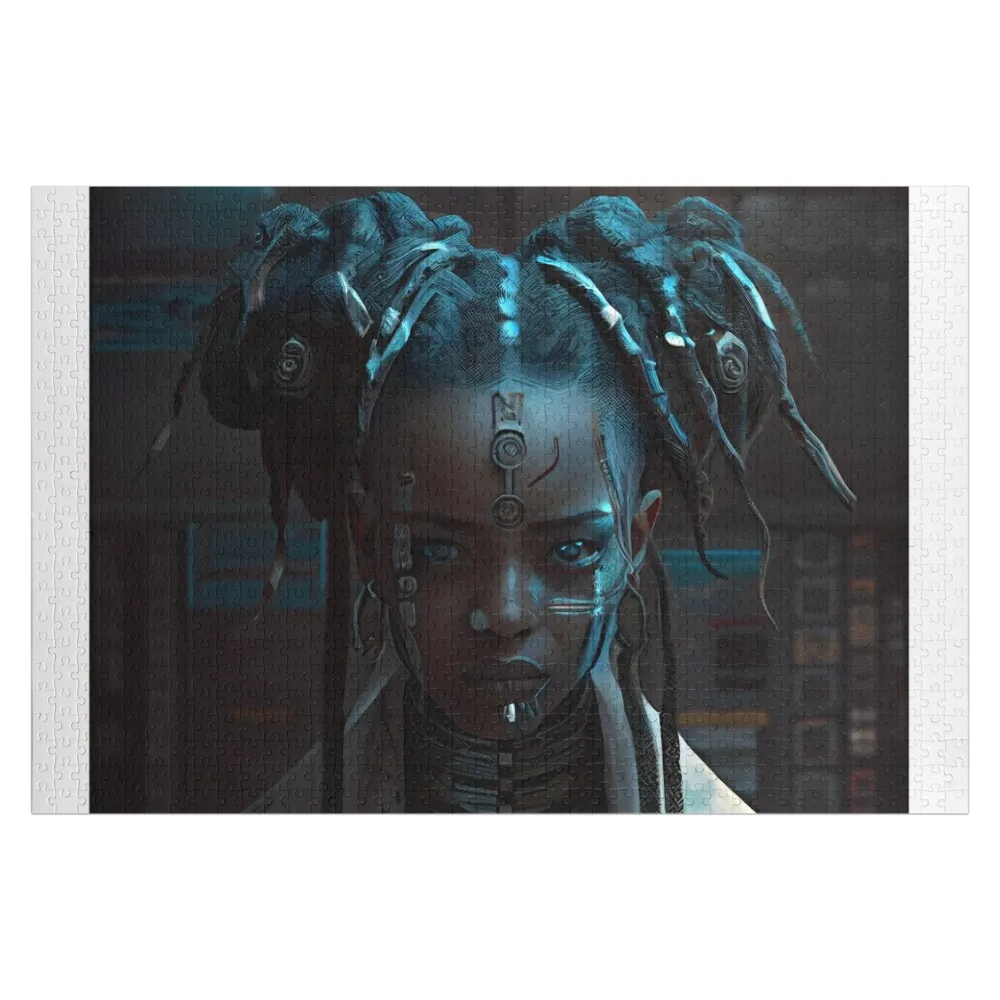 Mystic Cyberpunk Priestess Jigsaw Puzzle Customized Photo Personalized For Kids Wood Adults Jigsaw For Kids Puzzle