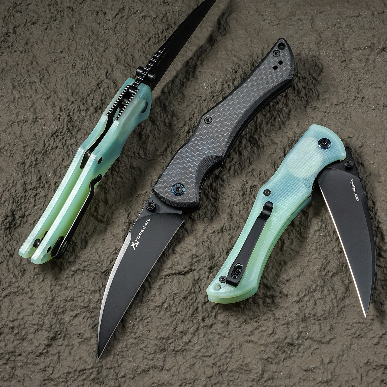 

High Quality Folding pocket knife. 14C28N Steel Pocket Knife,carbon fiber Handle,Outdoor Camping Hunting EDC Folding Knife