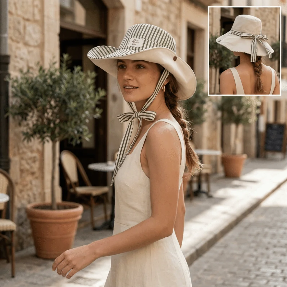 新しいワイドブリムリバーシブルバケットハット、UVカット、通 - Sun Hat Wide Brim のレビューと価格