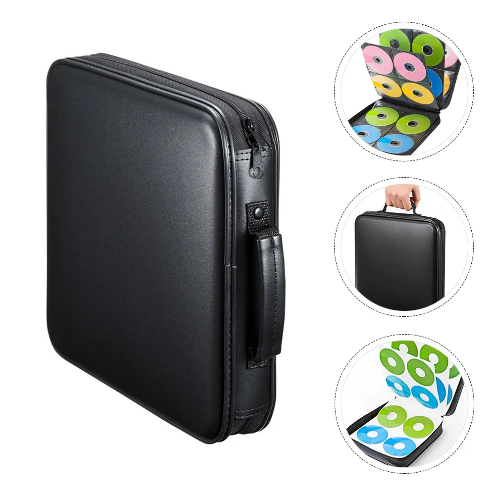 

Disc CD Storage Bag Movie Holder Large Capacity DVD Case Wallet Portable Pouch Black