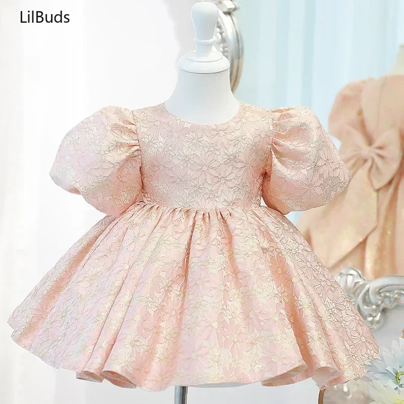 

Infant Christening Dresses Boutique Clothes Brand Baby Royal Lolita Princess Girls Spanish Floral Dress Girl's Ceremonial Dress