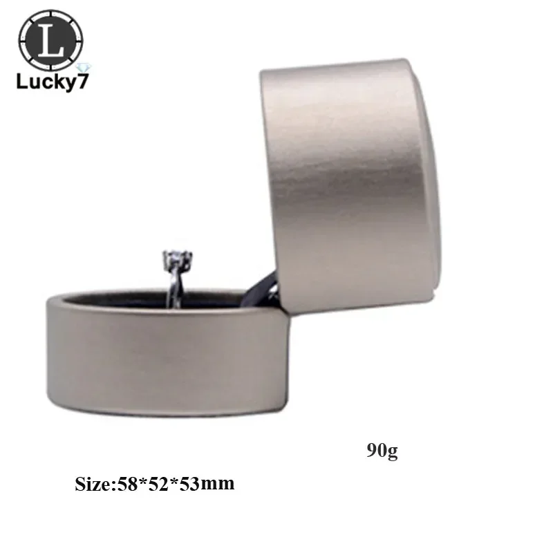 Jewelry Box Semicircular Ring Box Pendant Box Brushed Pu Leather Bracelet Necklace Box For Ring Display Jewelry Case Ring Holder